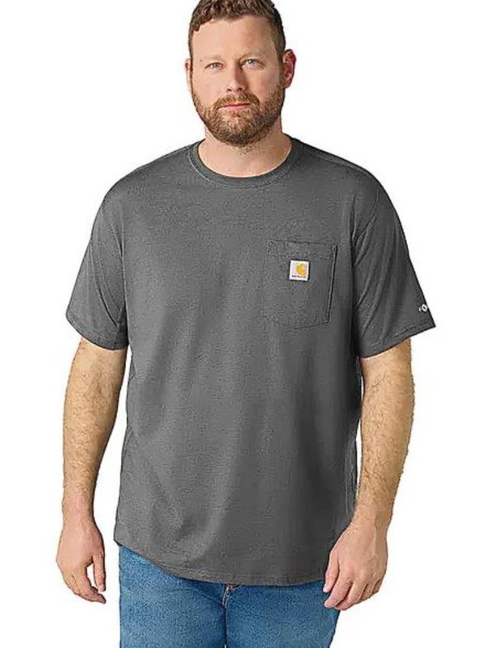CARHARTT Men's Force Relaxed T-Shirt Size XL in Carbon Heather